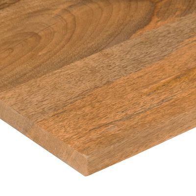 vidaXL Bureaublad met ronding 120x60x2,5 cm massief ruw mangohout