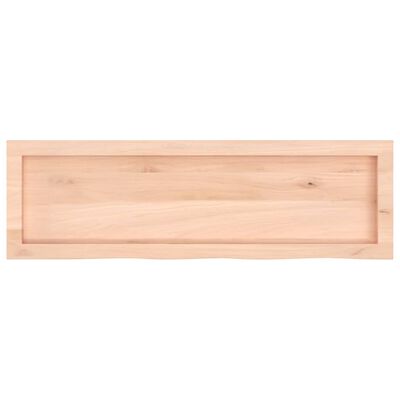 vidaXL Wandschap 100x30x(2-4) cm onbehandeld massief eikenhout