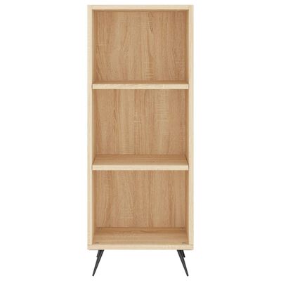 vidaXL Hoge kast 34,5x34x180 cm bewerkt hout sonoma eikenkleurig