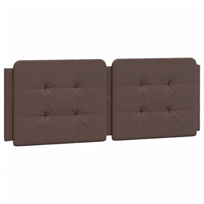 vidaXL Bed met matras kunstleer bruin 140x200 cm