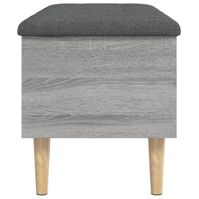 vidaXL Opbergbankje 82x42x46 cm bewerkt hout grijs sonoma eikenkleurig