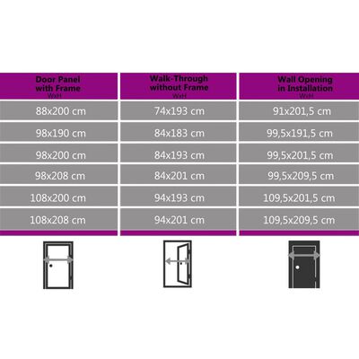 vidaXL Voordeur 88x200 cm wit