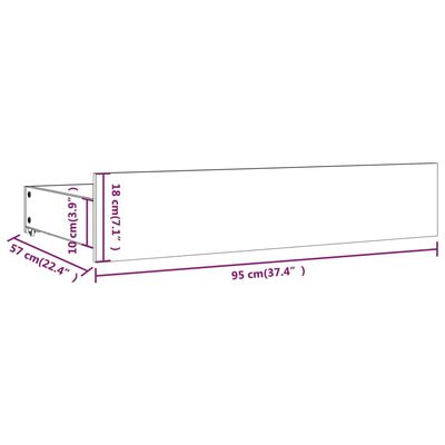 vidaXL Bedframe met lades wit 120x200 cm