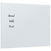 vidaXL Magneetbord voor aan de wand 50x40 cm gehard glas wit