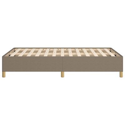 vidaXL Bedframe stof taupe 120x200 cm