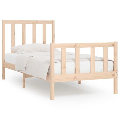 vidaXL Bedframe massief hout 90x200 cm