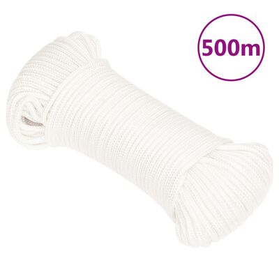 vidaXL Boottouw 4 mm 500 m polypropyleen volwit