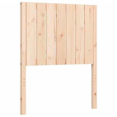 vidaXL Bedframe met hoofdbord massief hout