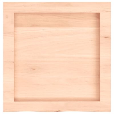 vidaXL Wastafelblad 40x40x(2-4) cm onbehandeld massief hout