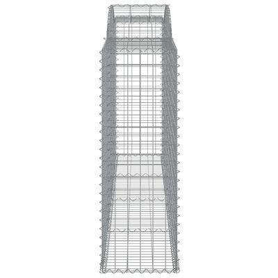 vidaXL Schanskorven 10 st gewelfd 300x50x140/160 cm ijzer