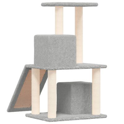 vidaXL Kattenmeubel met sisal krabpalen 82 cm lichtgrijs