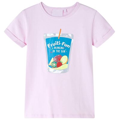 Kindershirt 128 zachtroze