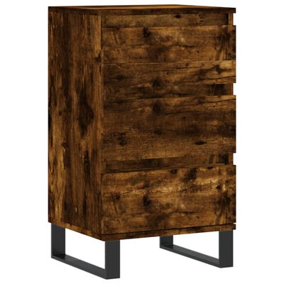 vidaXL Dressoir 40x35x70 cm bewerkt hout gerookt eikenkleurig