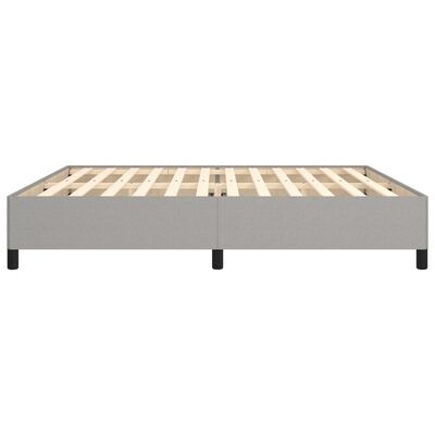 vidaXL Bedframe zonder matras stof lichtgrijs 200x200 cm