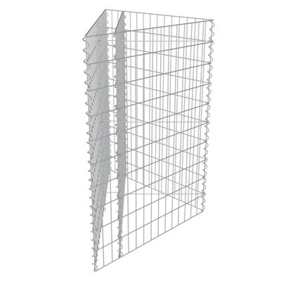 vidaXL Gabion plantenbak verhoogd 75x75x100 cm gegalvaniseerd staal