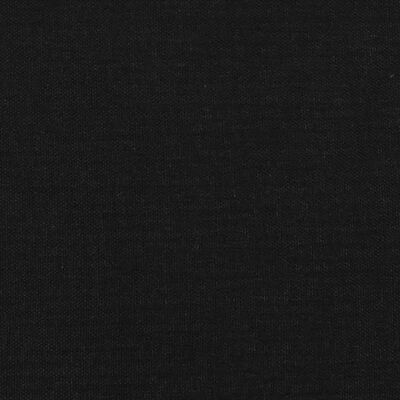 vidaXL Hoofdbord met randen 103x16x118/128 cm stof zwart