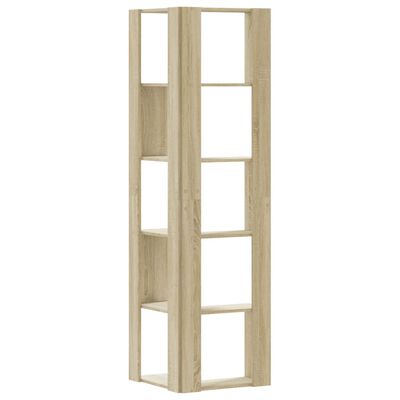 vidaXL Boekenkast 5-laags hoek 50x50x179 cm bewerkt hout sonoma eiken