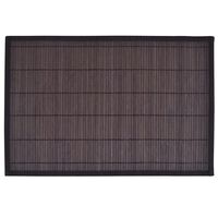 6 Placemats bamboe 30 x 45 cm donkerbruin