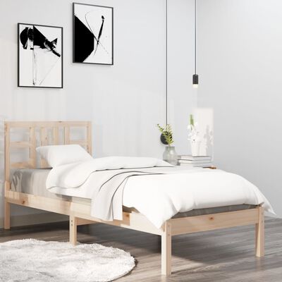 vidaXL Bedframe massief hout 100x200 cm