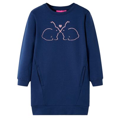 Kinderjurk 104 marineblauw