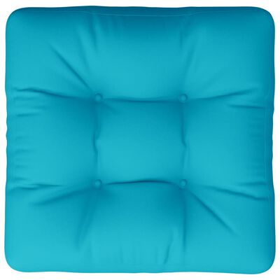 vidaXL Palletkussen 60x60x12 cm stof turquoise