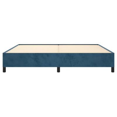 vidaXL Bedframe fluweel donkerblauw 200x200 cm