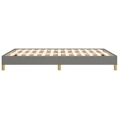 vidaXL Bedframe zonder matras stof donkergrijs 140x200 cm