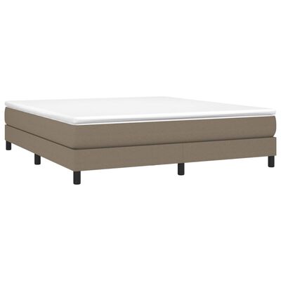 vidaXL Bedframe stof taupe 160x200 cm