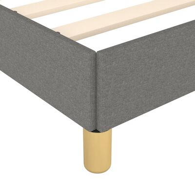 vidaXL Bedframe zonder matras stof donkergrijs 200x200 cm