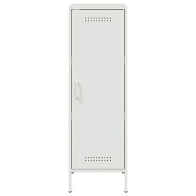 vidaXL Hoge kast 36x39x113 cm staal wit