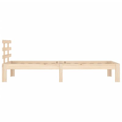 vidaXL Bedframe massief hout 75x190 cm