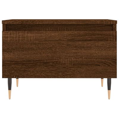 vidaXL Salontafel 50x46x35 cm bewerkt hout bruin eikenkleur