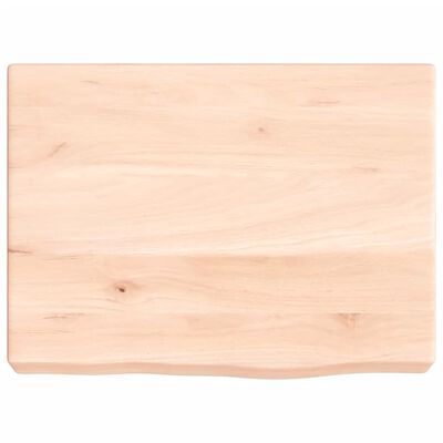 vidaXL Wandschap 40x30x(2-6) cm onbehandeld massief eikenhout