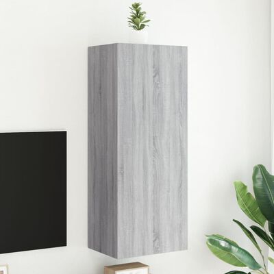 vidaXL Tv-wandmeubel 40,5x30x102 cm bewerkt hout grijs sonoma