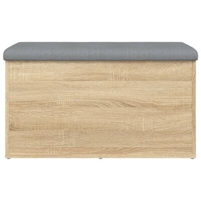 vidaXL Opbergbankje 82x42x45 cm bewerkt hout sonoma eikenkleurig