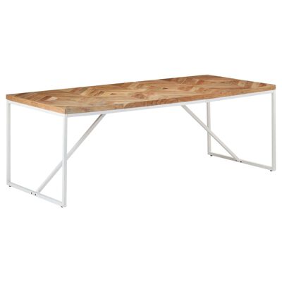 vidaXL Eettafel 200x90x76 cm massief acaciahout en mangohout