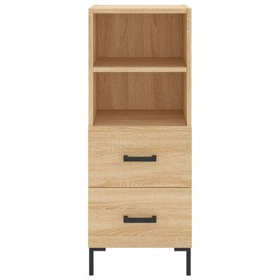 vidaXL Hoge kast 34,5x34x180 cm bewerkt hout sonoma eikenkleurig