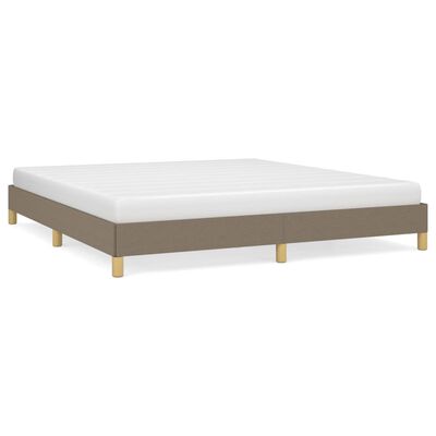 vidaXL Bedframe stof taupe 180x200 cm