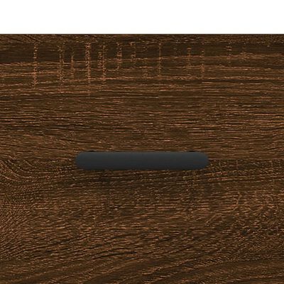 vidaXL Wandkast 100x36,5x35 cm bewerkt hout bruin eikenkleur