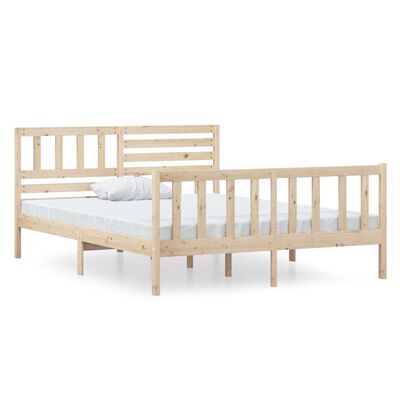 vidaXL Bedframe massief hout 120x190 cm