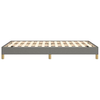 vidaXL Bedframe stof donkergrijs 120x200 cm