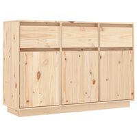 vidaXL Dressoir 110x34x75 cm massief grenenhout