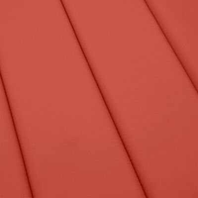 vidaXL Ligbedkussen 200x50x4 cm stof gemêleerd rood