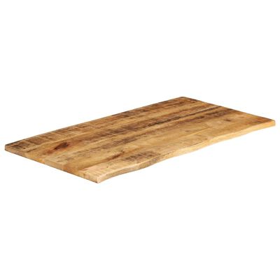 vidaXL Tafelblad met natuurlijke rand 100x60x2,5 cm massief mangohout