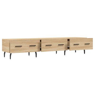 vidaXL Tv-meubel 150x36x30 cm bewerkt hout sonoma eikenkleurig