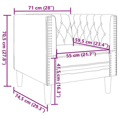 vidaXL 3-delige Loungeset Chesterfield met bolsters fluweel lichtgrijs