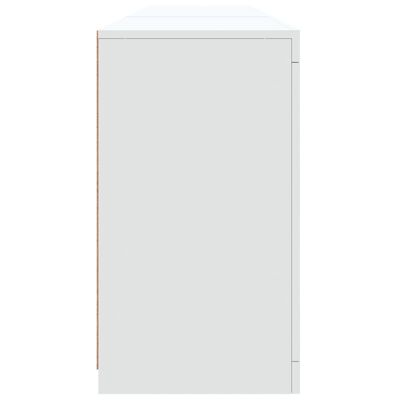 vidaXL Dressoir met LED-verlichting 162x37x67 cm wit