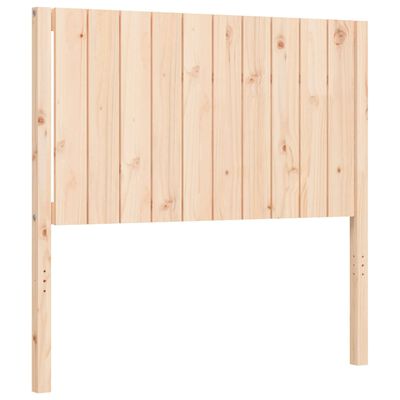 vidaXL Bedframe met hoofdbord massief hout 100x200 cm