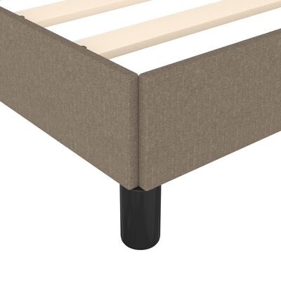 vidaXL Bedframe zonder matras stof taupe 140x190 cm