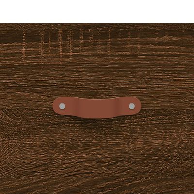 vidaXL Wandkast 80x36,5x35 cm bewerkt hout bruin eikenkleur